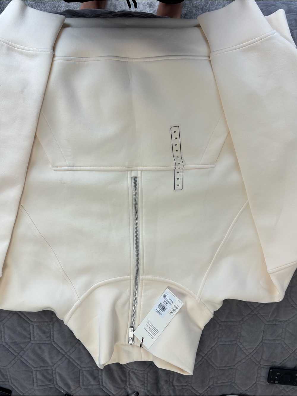 Calia Light Cream Zip-Front Sweatshirt and Pants Set - Picture 9 of 11